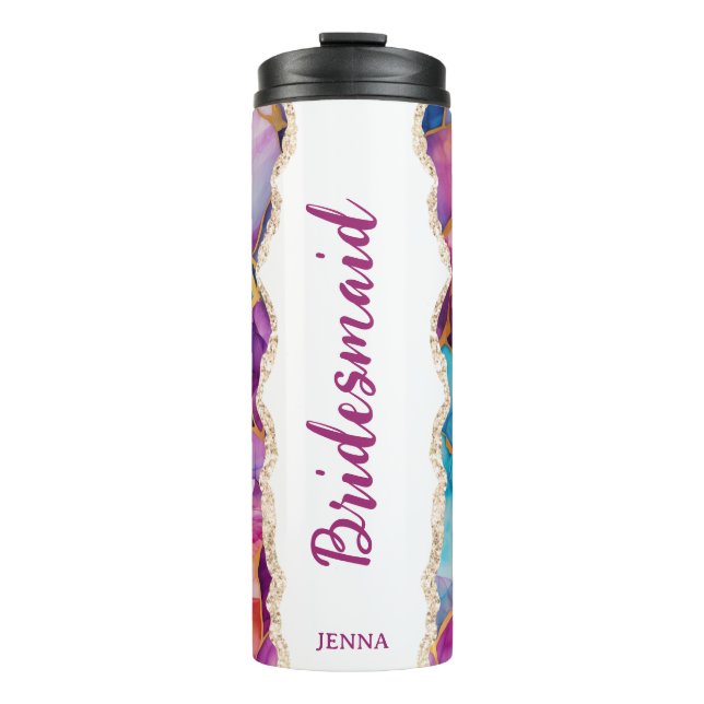 Bouteilles Isothermes Personalized Name Bridesmaid (Devant)