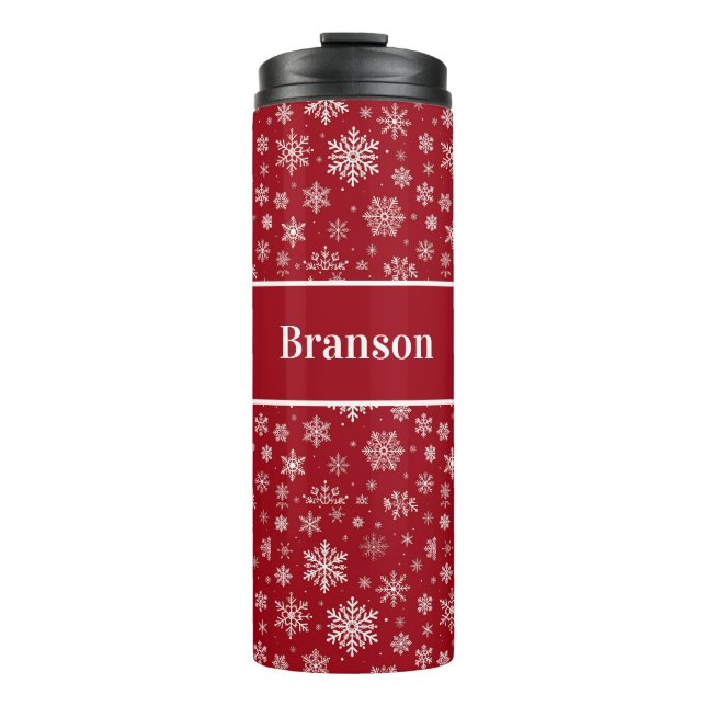 Bouteilles Isothermes Personalized Snowflake Thermal Tumbler (Devant)