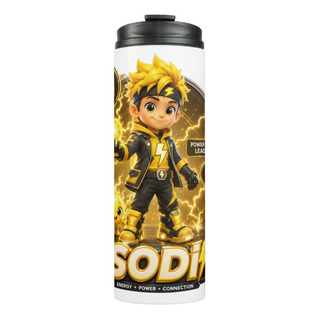 Bouteilles Isothermes Personnage ATOMIVRA Sodium  (Devant)