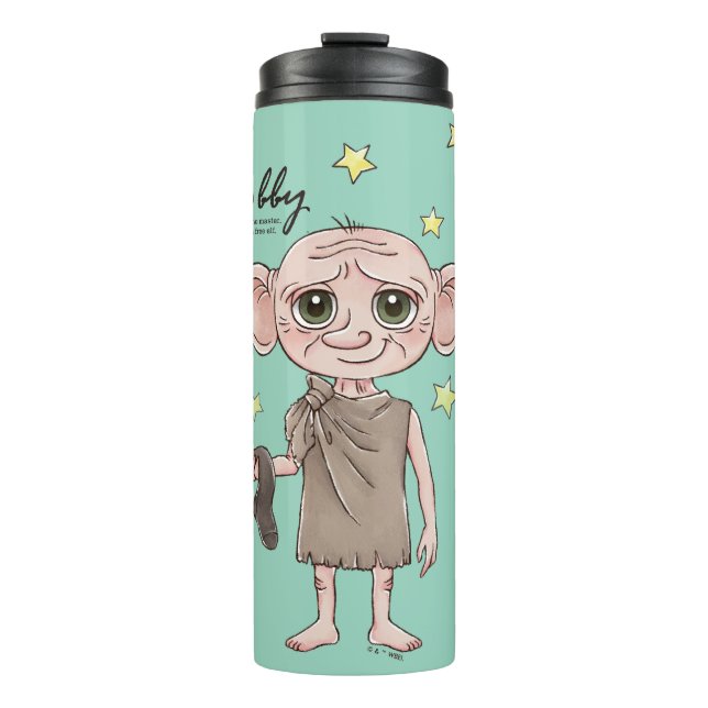 Bouteilles Isothermes Personnage Dobby en aquarelle (Devant)