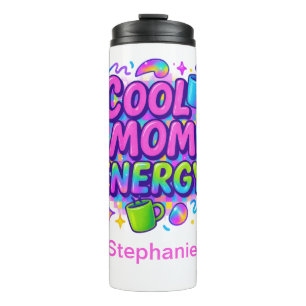 Bouteilles Isothermes Personnalisé Maman Pink Bright Neon Cadeau