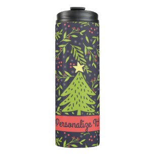 Bouteilles Isothermes PERSONNALISÉ Mignons Evergreens de Vacances