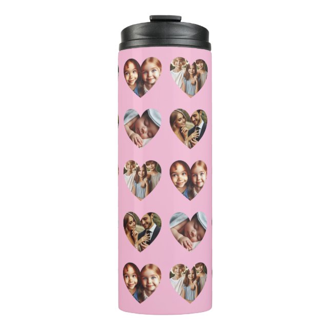 Bouteilles Isothermes Personnalisé Quatre 4 Photos de Famille Tumbler Th (Devant)