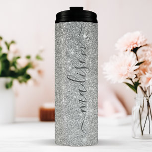 Bouteilles Isothermes Personnalisé Silver Sparkle 