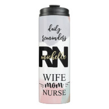 Personnaliser Femme Maman Infirmière RN Daily Rapp