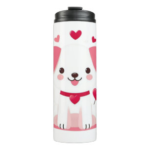 Bouteilles Isothermes Petit chiot de la Saint-Valentin