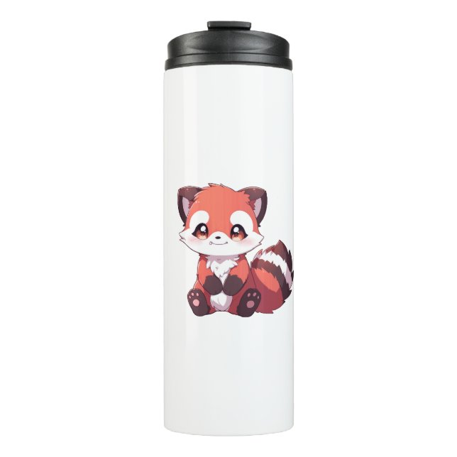 Bouteilles Isothermes petit panda roux mignon (Devant)
