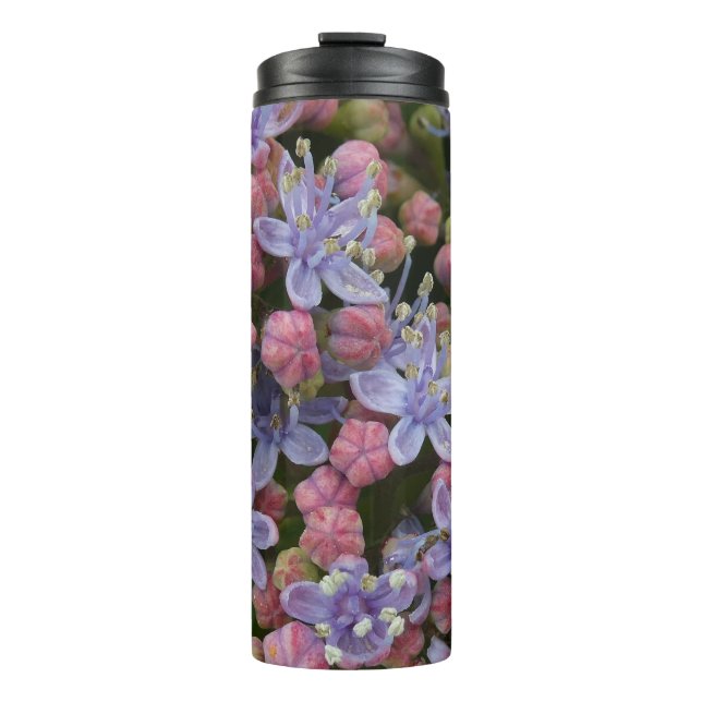 Bouteilles Isothermes Petite Hydrangée Fleurs Motif Tumbler Thermique (Devant)