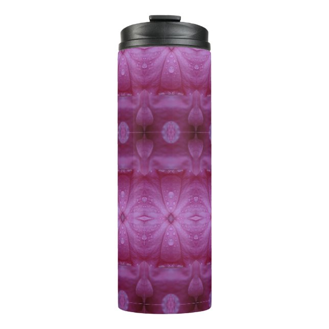 Bouteilles Isothermes Pétunia rose Ikat 3 (Devant)