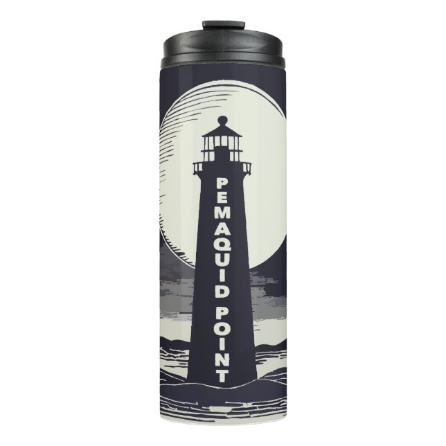 Bouteilles Isothermes Phare de Pemaquid Point sous la Lune (Devant)