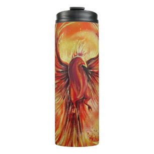 Bouteilles Isothermes Phénix en Flammes Oiseau de Feu Art de Motivation