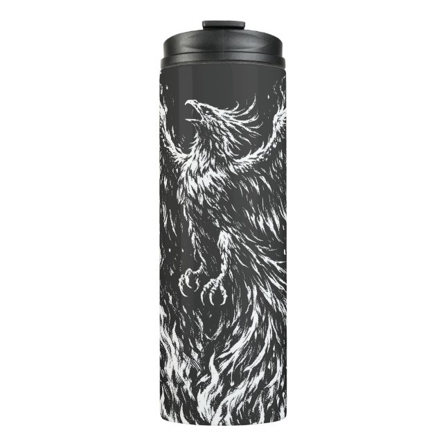 Bouteilles Isothermes Phoenix renaissant des flammes par BurnsInHell (Devant)