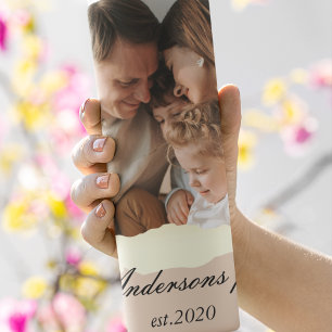 Bouteilles Isothermes Photo de famille moderne & Nom personnalisé Cadeau