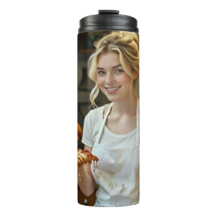 Bouteilles Isothermes Photo de pizza en train de manger Personnaliser