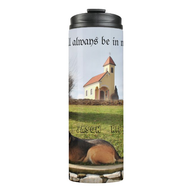 Bouteilles Isothermes Photo Personnalisée Pour Animaux Pour Se Souvenir  (Devant)