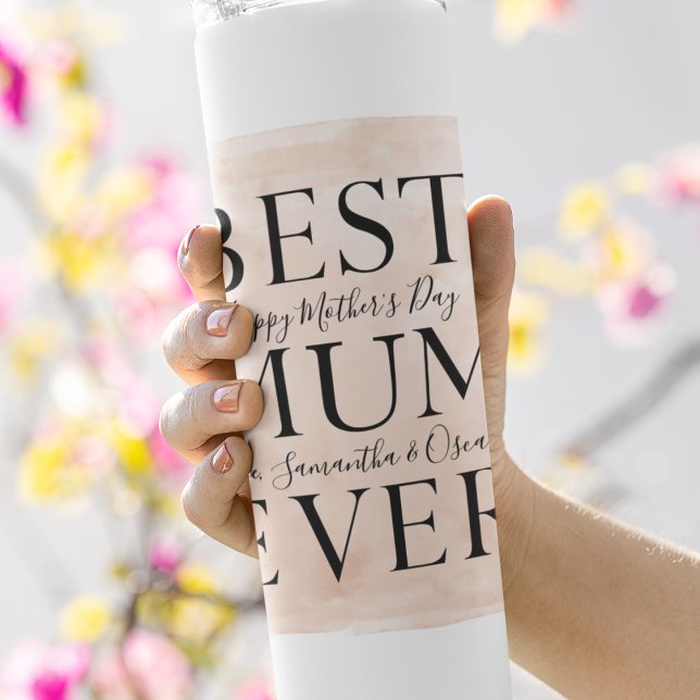 Bouteilles Isothermes Photo Pink Happy Mothers Day (Créateur téléchargé)