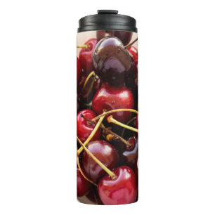 Bouteilles Isothermes Photographie de cerises rouges fraîches dans un bo