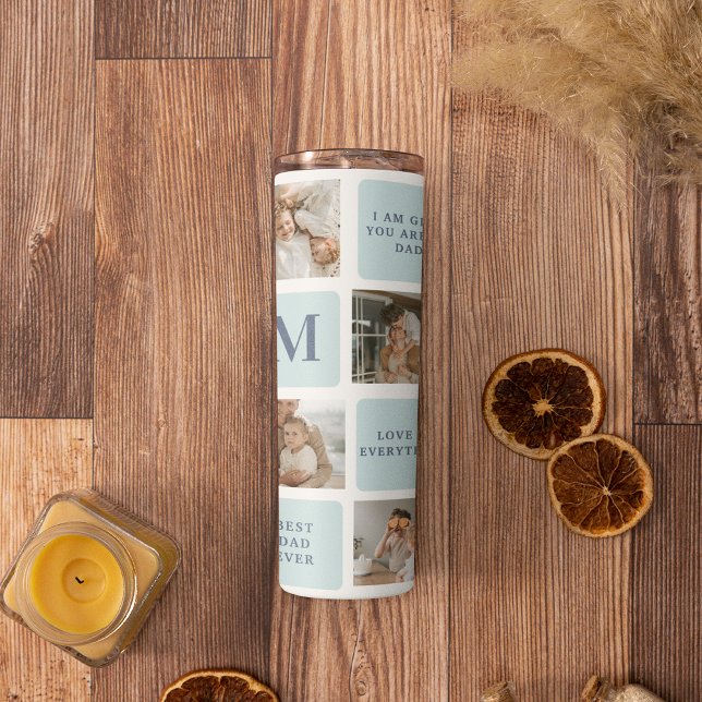 Bouteilles Isothermes Photos de Collage moderne Bleu Meilleurs Pères Cad (Créateur téléchargé)