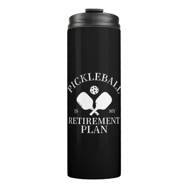 Bouteilles Isothermes pickleball est mon projet de retraite (Devant)