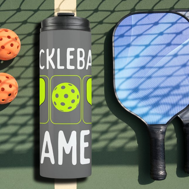 Bouteilles Isothermes Pickleball Gamer Paddles et Ball (Créateur téléchargé)