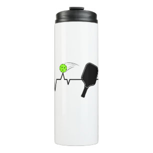 Bouteilles Isothermes Pickleball Heartbeat - Pickleball Player Cadeau
