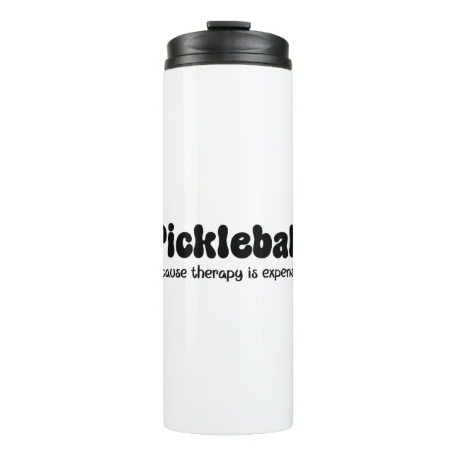 Bouteilles Isothermes Pickleball parce que la thérapie est coûteuse - dr (Devant)