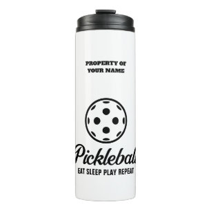 Bouteilles Isothermes Pickleball Thermal Tumbler cadeau pour lui ou son