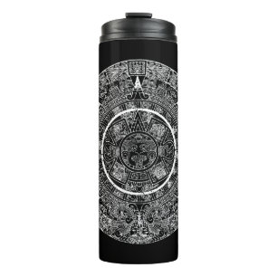 Bouteilles Isothermes Pierre du Soleil Aztèque Mexicaine Calendrier Maya