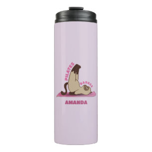 Bouteilles Isothermes Pilates Badass entraînement Kitty Chat Voyage Mug