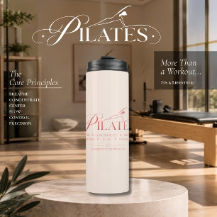 Bouteilles Isothermes Pilates de luxe   Les principes fondamentaux Rose