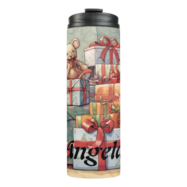 Bouteilles Isothermes Pile de Noël présente (Devant)