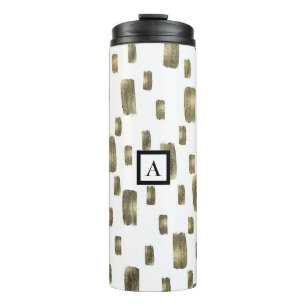 Bouteilles Isothermes Pinceau de peinture moderne or cuivre bronze scint