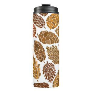 Bouteilles Isothermes Pine cones seamless pattern
