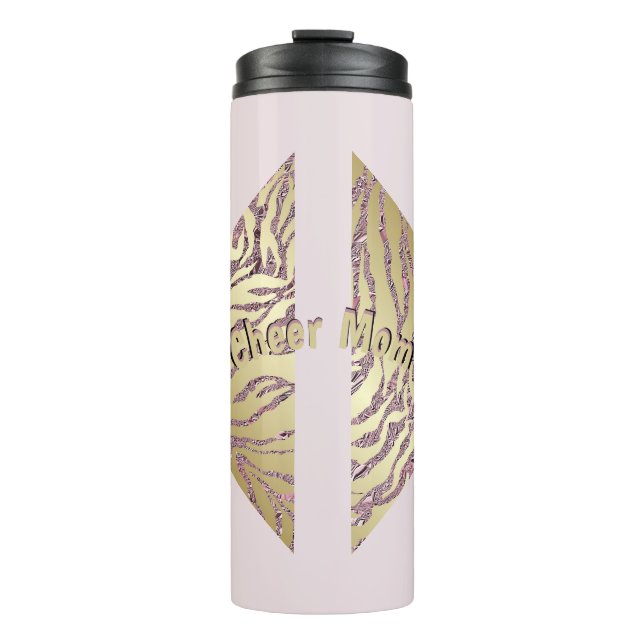 Bouteilles Isothermes Pink & Gold Cheer Maman (Devant)