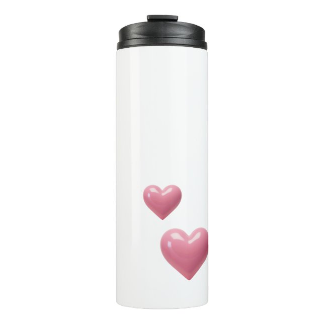 Bouteilles Isothermes Pink Heart Valentine's Tumbler (Devant)