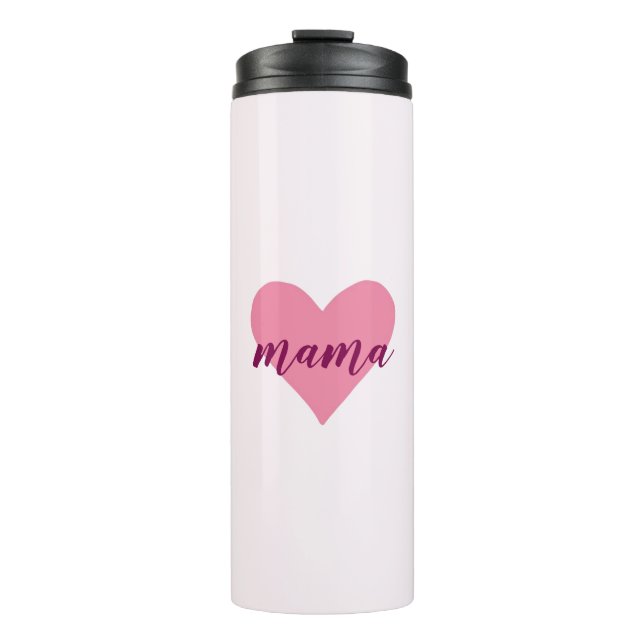 Bouteilles Isothermes Pink Pastel Heart Thermal Tumbler pour maman (Devant)