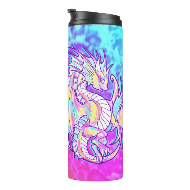 Bouteilles Isothermes Pink Scribble mignonne Girone Dragon Wyvern Inugam (Tourné sur la droite)