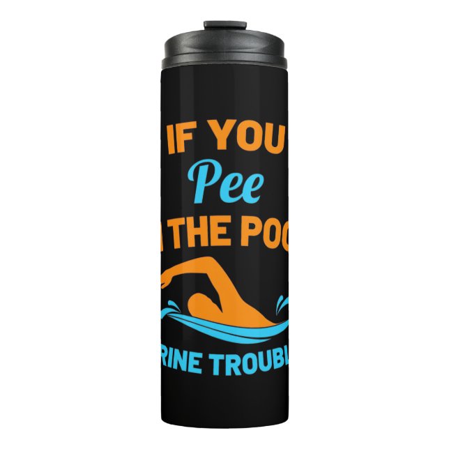 Bouteilles Isothermes Pipe De Bain Dans La Piscine (Devant)