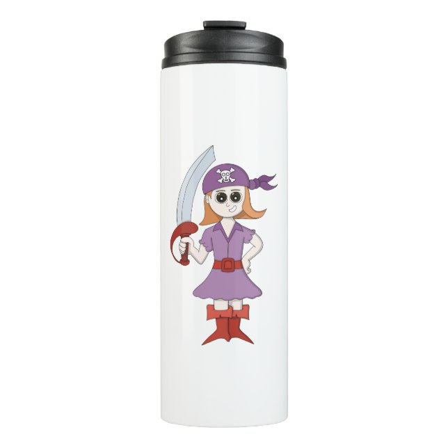 Bouteilles Isothermes Pirate Girl (Devant)