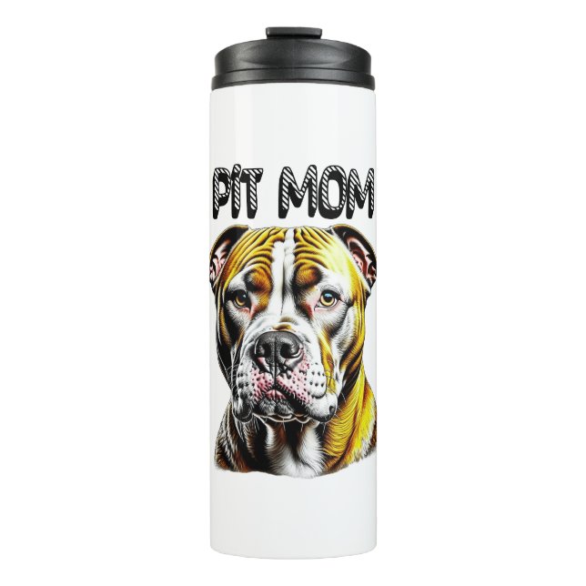 Bouteilles Isothermes Pit Bull Maman | AMOUREUX DES CHIENS (Devant)