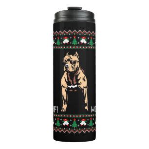 Bouteilles Isothermes Pitbull Ugly Christmas Sweater