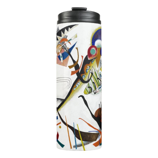 Bouteilles Isothermes PixDezines Kandinsky 1921 Segments Bleus Abstraits (Devant)