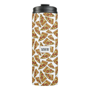 Bouteilles Isothermes Pizza Motif monogramme personnalisé tumbler