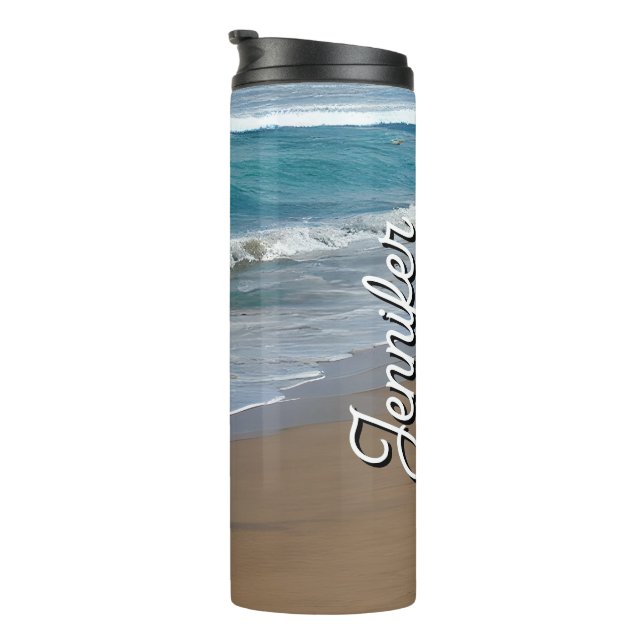 Bouteilles Isothermes Plage Blue Ocean Waves (Tourné sur la droite)