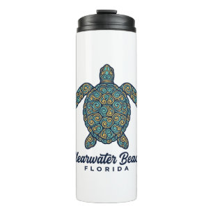 Bouteilles Isothermes Plage de Clearwater Floride Tortue de mer Concepti