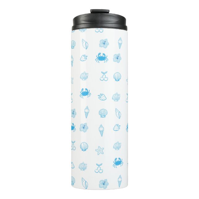 Bouteilles Isothermes  Plage grecque minimaliste (Devant)