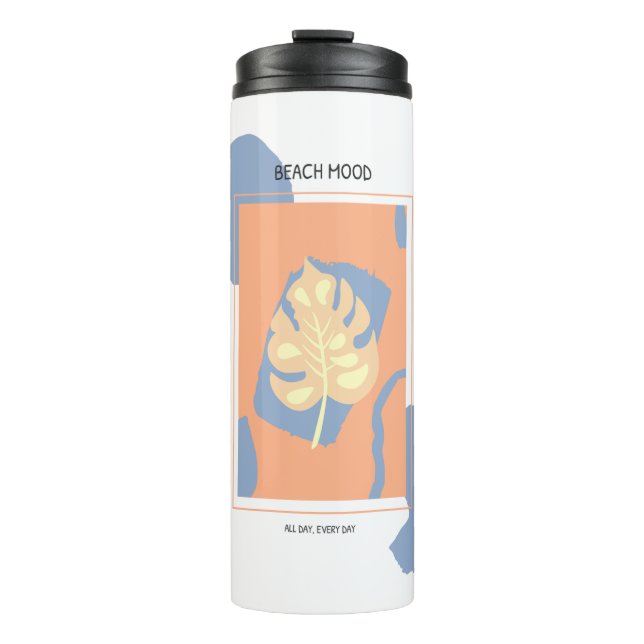 Bouteilles Isothermes Plage Humeur Abstrait Feuille tropicale (Devant)