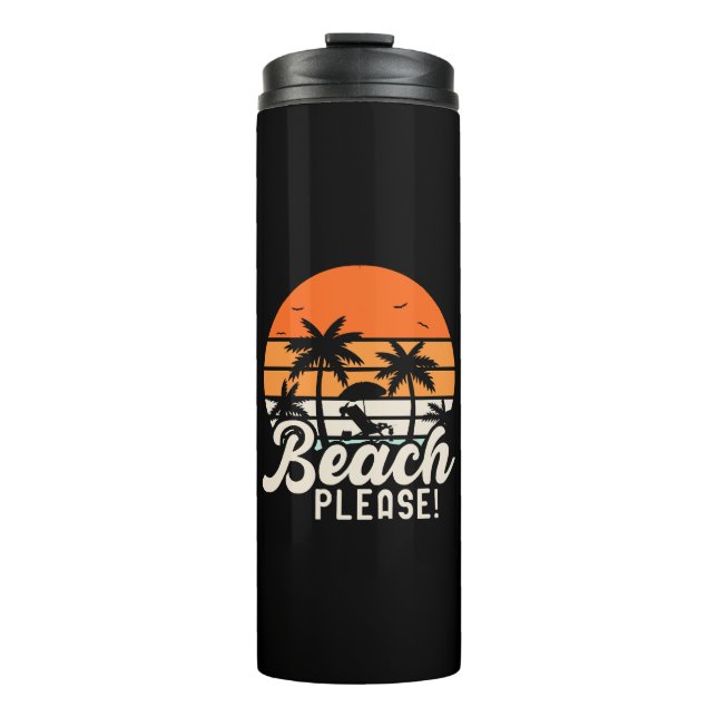 Bouteilles Isothermes Plage S'il Vous Plaît (Devant)
