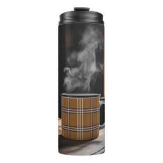 Bouteilles Isothermes Plaid Coffee Mug Heritage Motif Automne Steam Art