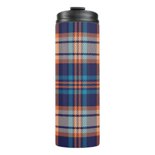 Bouteilles Isothermes Plaid Vibrant : Conception textile d'automne